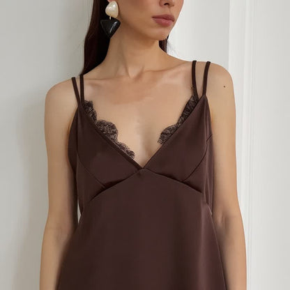 Elegant Lace Trim Cami Lounge Set - image 11