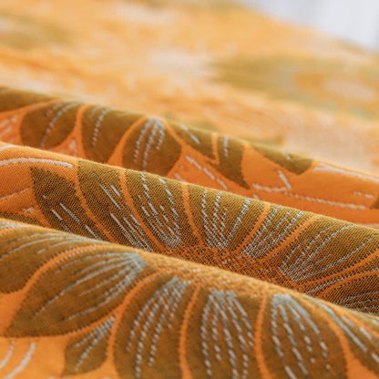 Retro Sunflower Cotton Gauze Blanket - image 3