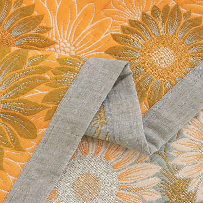 Retro Sunflower Cotton Gauze Blanket - image 4