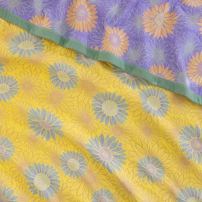 Retro Sunflower Cotton Gauze Blanket - image 7