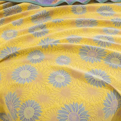 Retro Sunflower Cotton Gauze Blanket - image 15