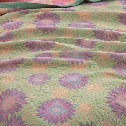 Retro Sunflower Cotton Gauze Blanket - image 32