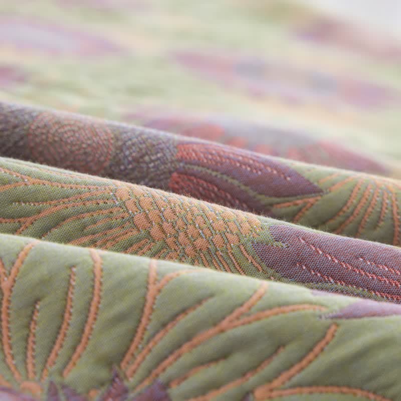Retro Sunflower Cotton Gauze Blanket - image 30