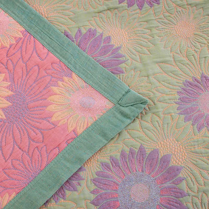 Retro Sunflower Cotton Gauze Blanket - image 33