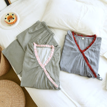 Sweet Side Tie Cotton Loungewear Set - image 2