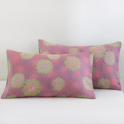 Retro Sunflower Cotton Gauze Blanket - image 26