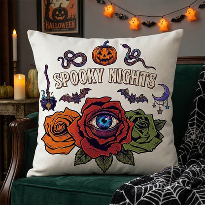 Halloween Eyeball Rose Gothic Throw Pillow - image 6