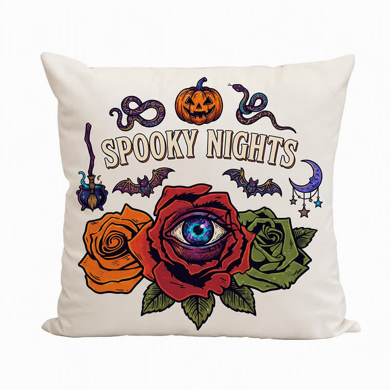 Halloween Eyeball Rose Gothic Throw Pillow - image 7
