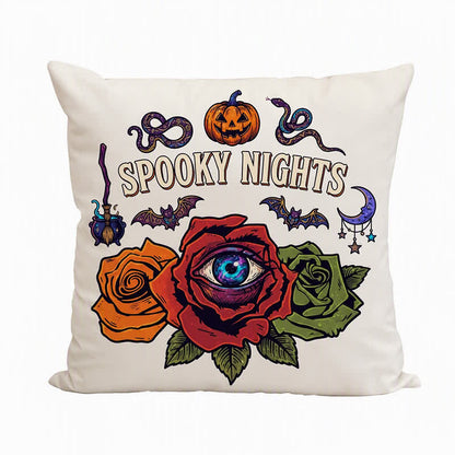 Halloween Eyeball Rose Gothic Throw Pillow - image 7