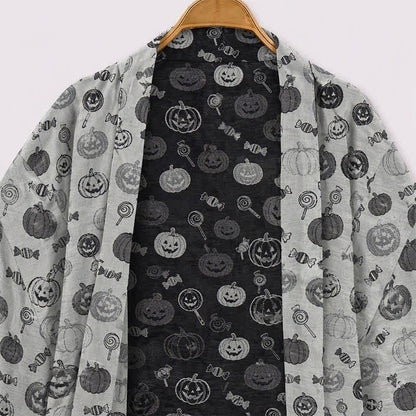 Halloween Pumpkin Candy Cotton Kimono Robe - image 8