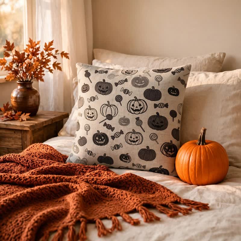 Halloween Pumpkin Candy Cotton Pillow - image 7