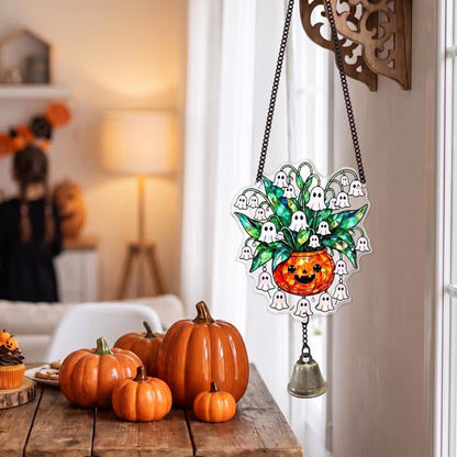 Halloween Acrylic Suncatcher Hanging Ornament with Bell - image 3