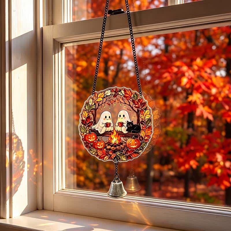 Halloween Acrylic Suncatcher Hanging Ornament with Bell - image 6