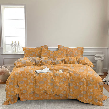 Halloween Pumpkin Moon Cotton Bedding Set - image 5