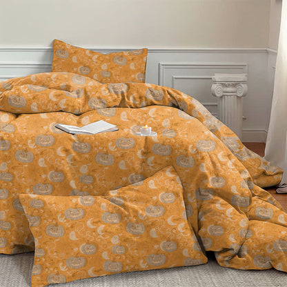 Halloween Pumpkin Moon Cotton Bedding Set - image 4