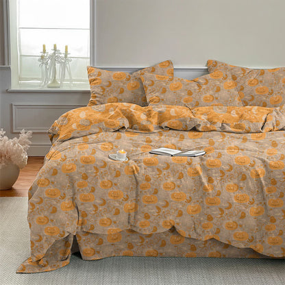 Halloween Pumpkin Moon Cotton Bedding Set - image 10