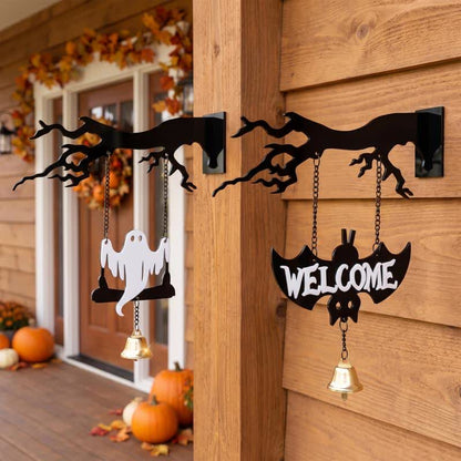 Halloween Spooky Tree Branch Hanging Ornament - Set 2 Patterns - 4PCS - 3"W x 20"L - image 0