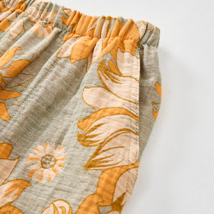 Sunflower Bloom Tie Strap Cami Loungewear Set - image 6