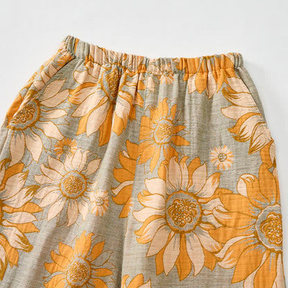 Sunflower Bloom Tie Strap Cami Loungewear Set - image 11