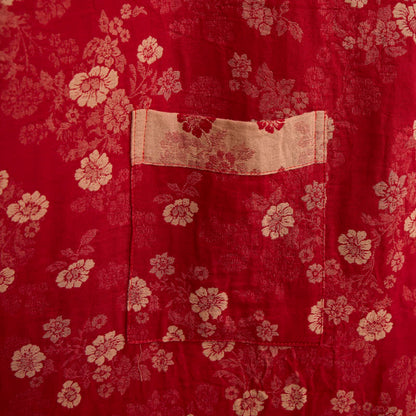 Retro Flower Cotton Gauze Kimono Robe - image 6