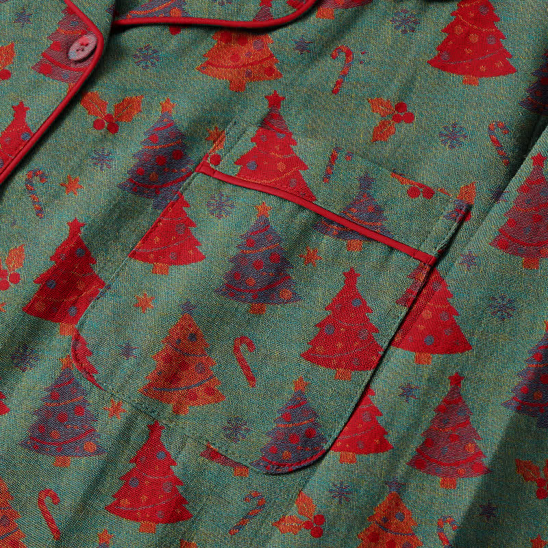Christmas Tree Cotton Gauze Loungewear Set - image 11