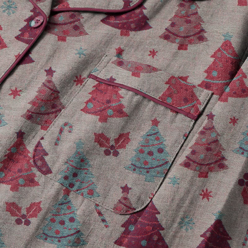 Christmas Tree Cotton Gauze Loungewear Set - image 23