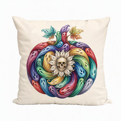 Rainbow Ghost Pumpkin Halloween  Pillow Cover - image 4