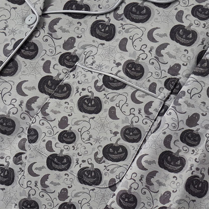 Spooky Night Pumpkin Ghost Cotton Sleepwear Set - image 9