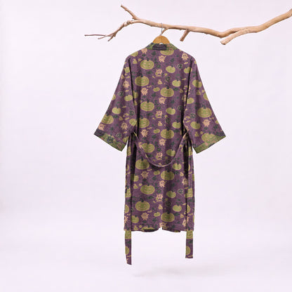 Halloween Pumpkin Monster Cotton Kimono Robe - image 1