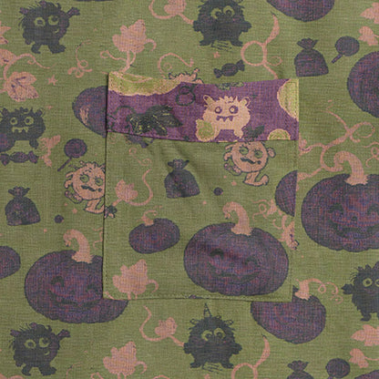 Halloween Pumpkin Monster Cotton Kimono Robe - image 9