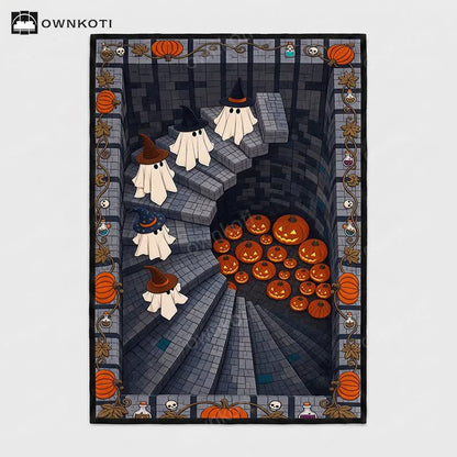 3D Ghost Staircase Optical Illusion Area Rug - image 4