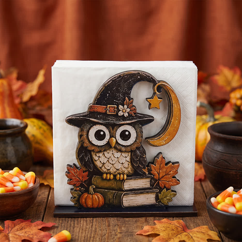 Wooden Halloween Spook Napkin Holder - image 0