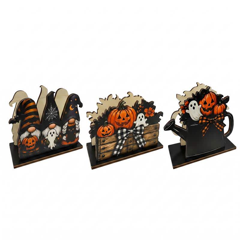 Wooden Halloween Farmhouse Napkin Holder - Set 3 Patterns - 6PCS - image 8