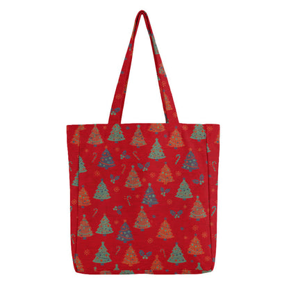 Christmas Tree Cotton Tote Shoulder Bag - image 2