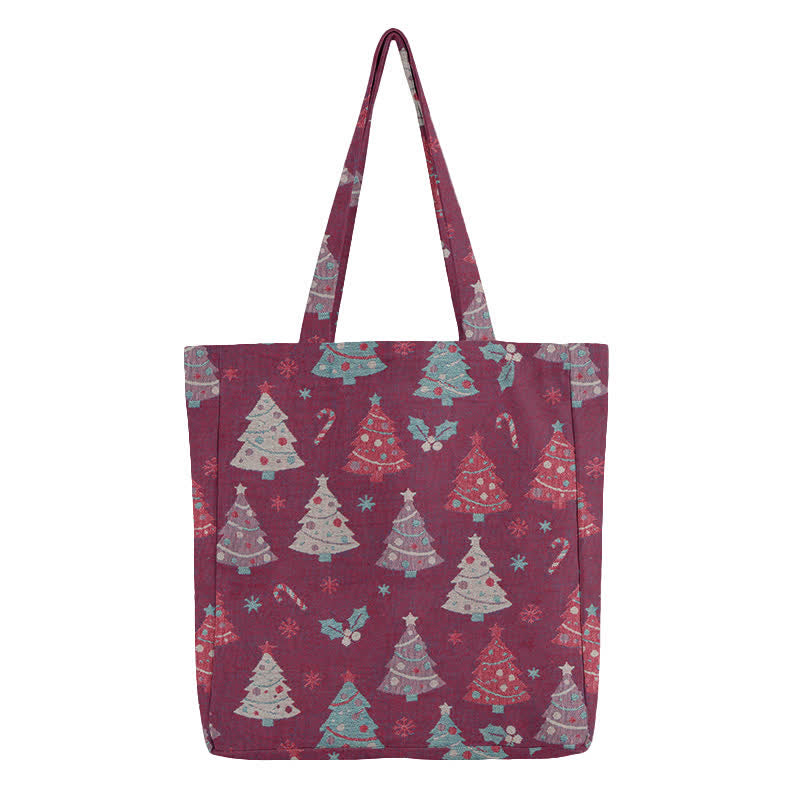 Christmas Tree Cotton Tote Shoulder Bag - image 10