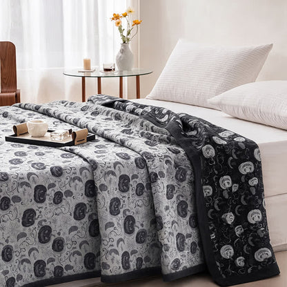 Halloween Pumpkin Ghost Reversible Cotton Blanket - image 7