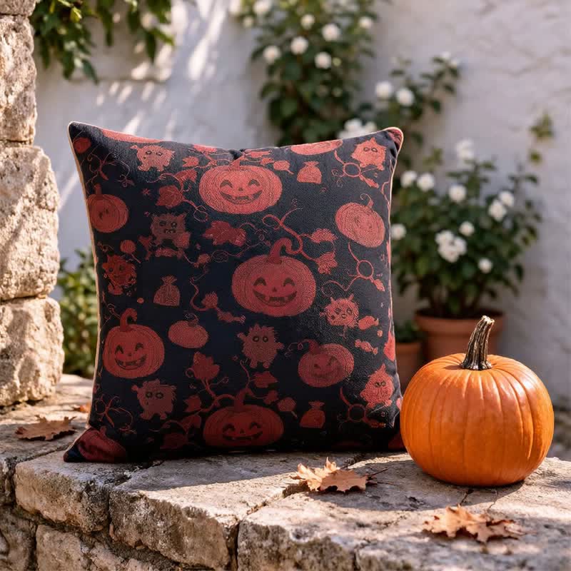 Multi‑Color Halloween Pumpkin & Monster Cotton Pillow - image 5