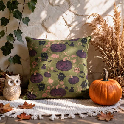 Multi‑Color Halloween Pumpkin & Monster Cotton Pillow - image 14