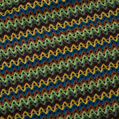 Green Wavy Stripe Tote Shoulder Bag - image 7