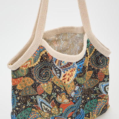 Bohemian Floral Tote Shoulder Bag - image 3