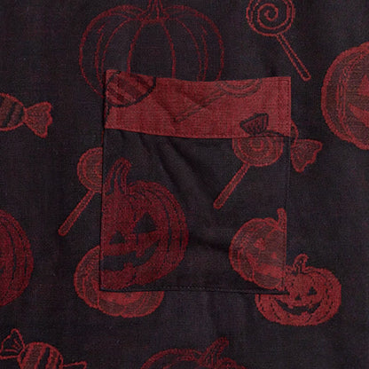 Spooky Pumpkin Candy Cotton Kimono Robe - image 9