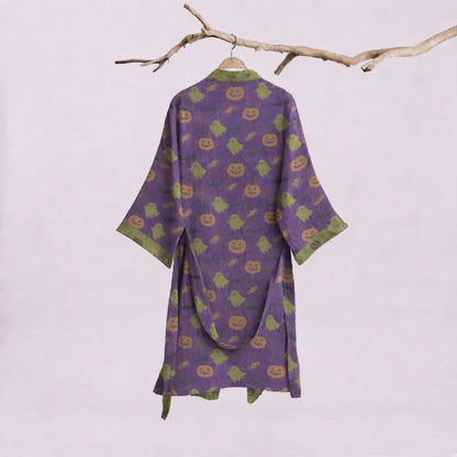 Multi‑Color Pumpkin Halloween Cotton Kimono Robe - image 31
