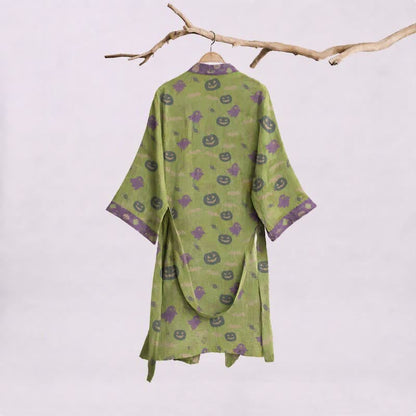 Multi‑Color Pumpkin Halloween Cotton Kimono Robe - image 36