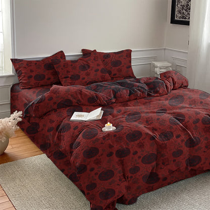 Halloween Pumpkin Monster Cotton 4-Piece Duvet Bedding Set - image 3