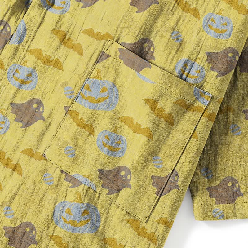 Halloween Ghost Pumpkin Cotton Kimono Pajama Set - image 22