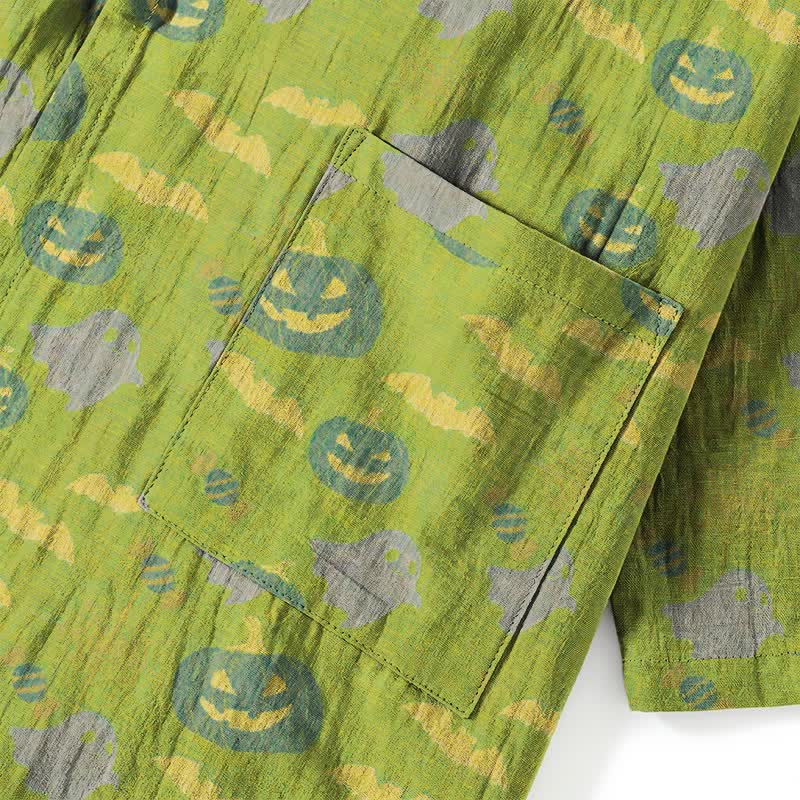 Halloween Ghost Pumpkin Cotton Kimono Pajama Set - image 38