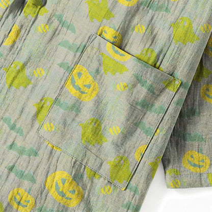Halloween Ghost Pumpkin Cotton Kimono Pajama Set - image 46