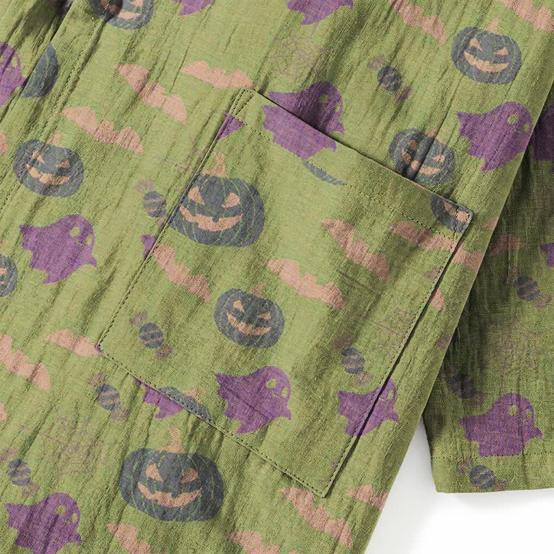 Halloween Ghost Pumpkin Cotton Kimono Pajama Set - image 62