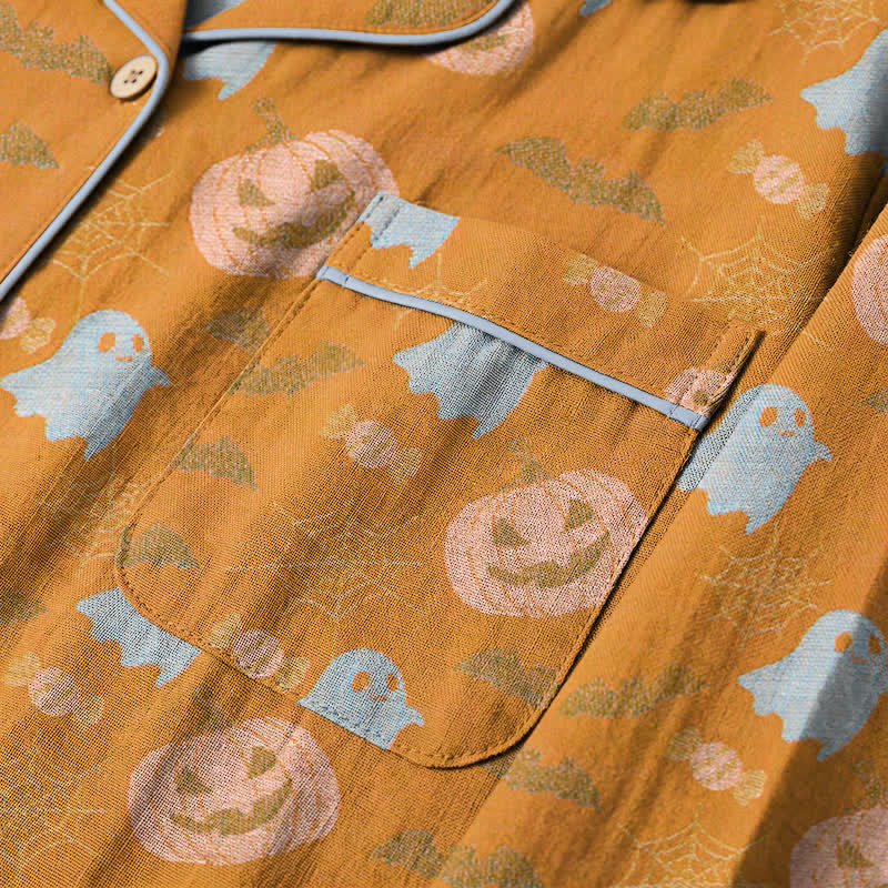 Cute Ghost Pumpkin Cotton Loungewear Set - image 4