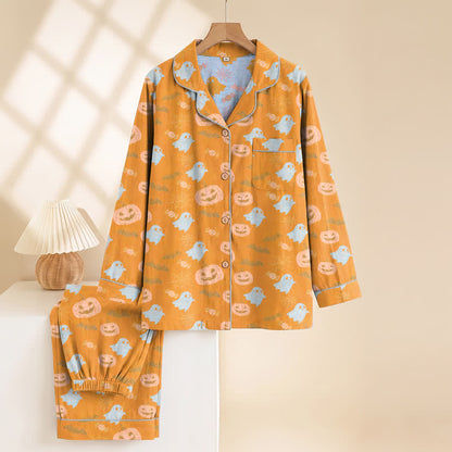 Cute Ghost Pumpkin Cotton Loungewear Set - image 1